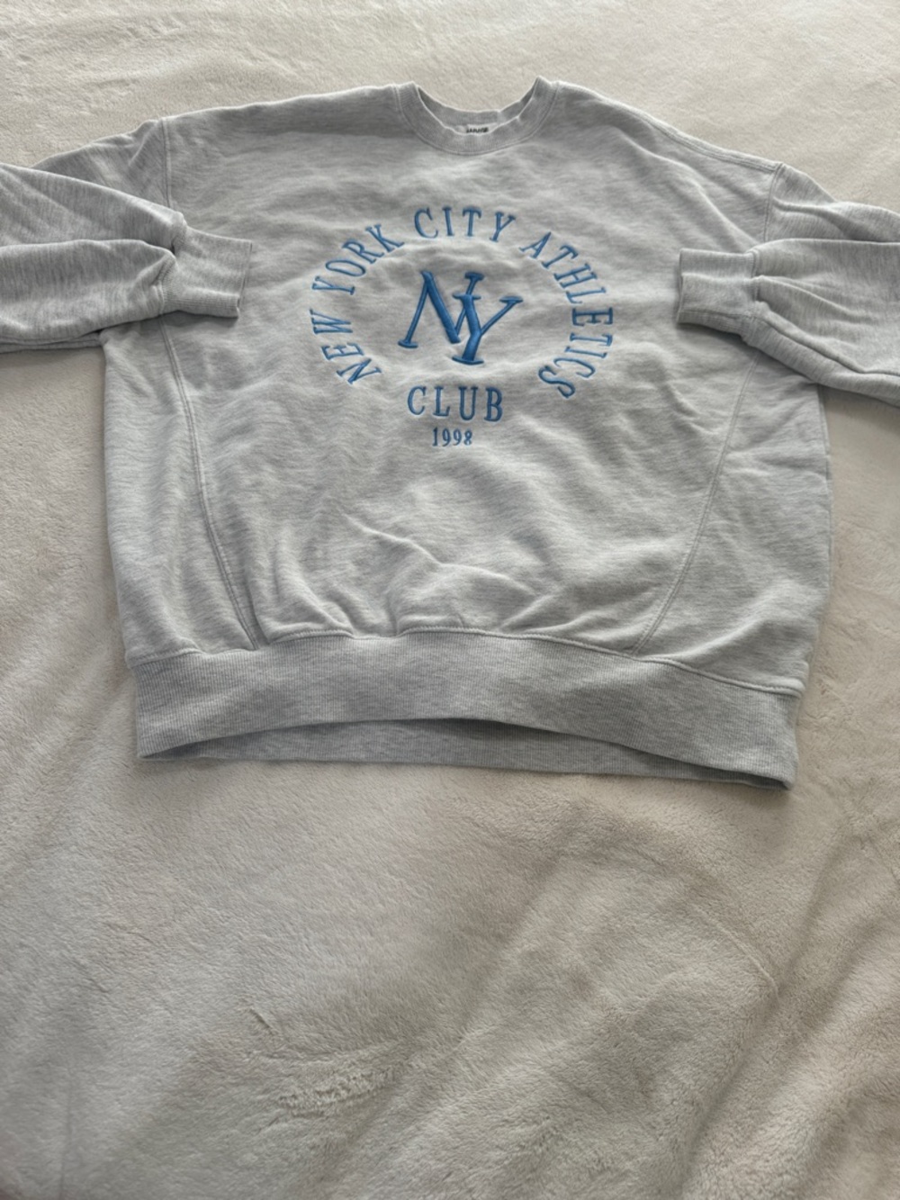 Garage Light Gray Crewneck Sweatshirt Size Extra Small